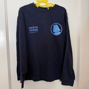GAP Kids x Star Wars Navy Darth Vader Long Sleeve Tee Size Youth Medium